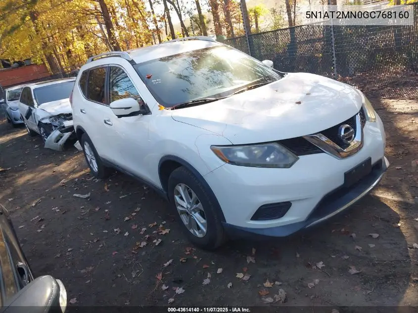 5N1AT2MN0GC768160 2016 Nissan Rogue Sv