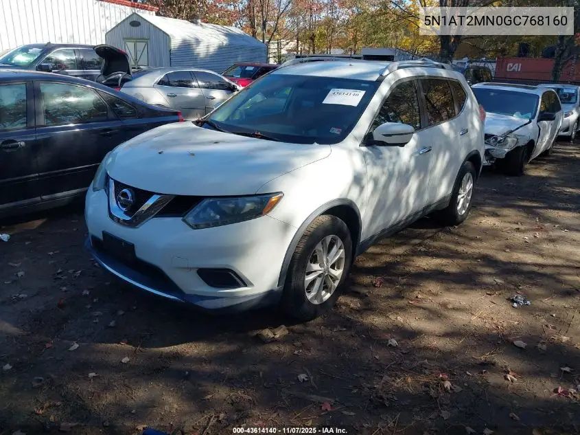 5N1AT2MN0GC768160 2016 Nissan Rogue Sv