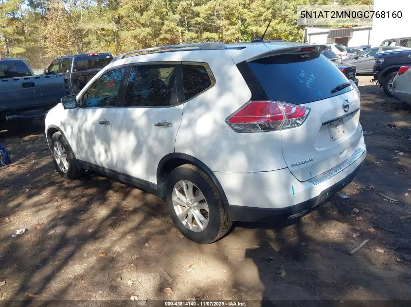 5N1AT2MN0GC768160 2016 Nissan Rogue Sv