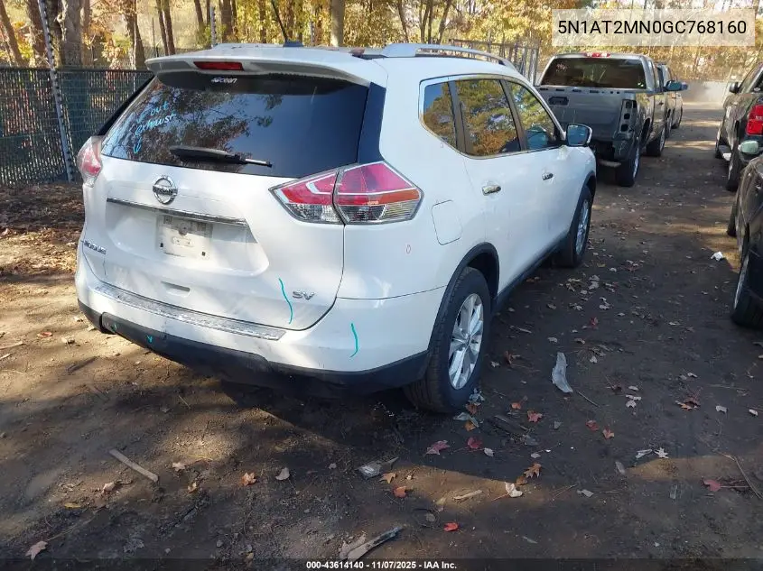 5N1AT2MN0GC768160 2016 Nissan Rogue Sv