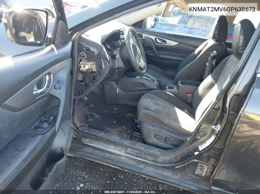 KNMAT2MV6GP638672 2016 Nissan Rogue Sv