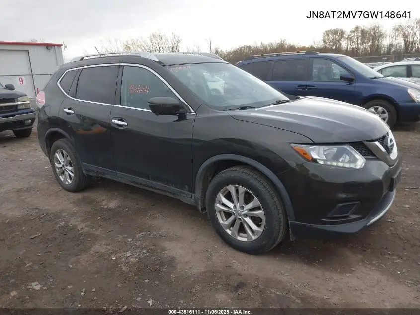 JN8AT2MV7GW148641 2016 Nissan Rogue Sv