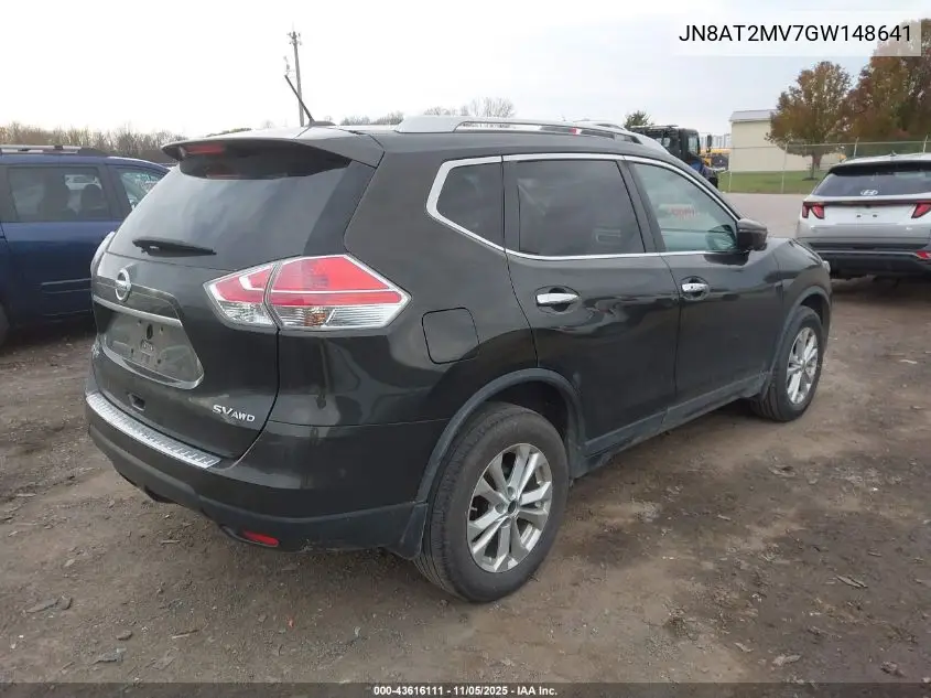 JN8AT2MV7GW148641 2016 Nissan Rogue Sv