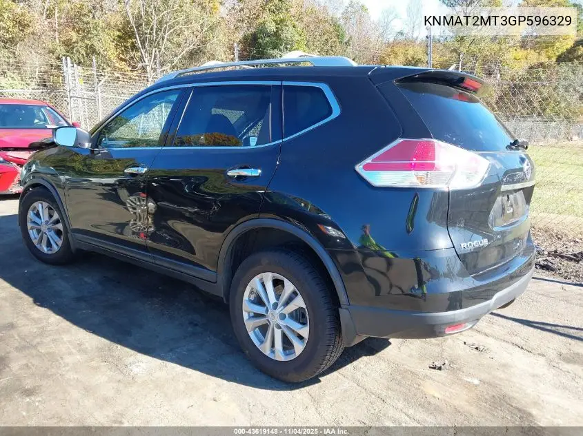 KNMAT2MT3GP596329 2016 Nissan Rogue Sv
