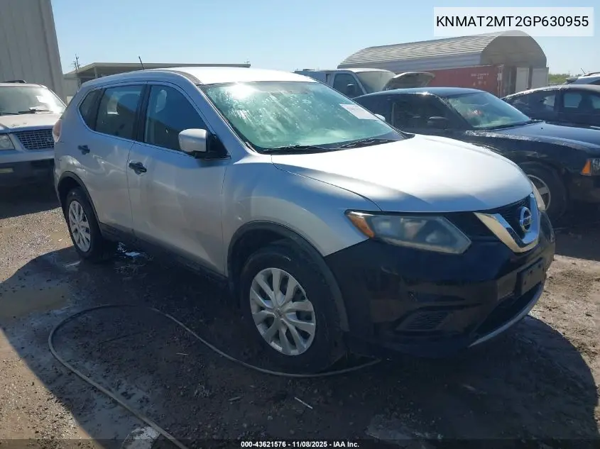 KNMAT2MT2GP630955 2016 Nissan Rogue S