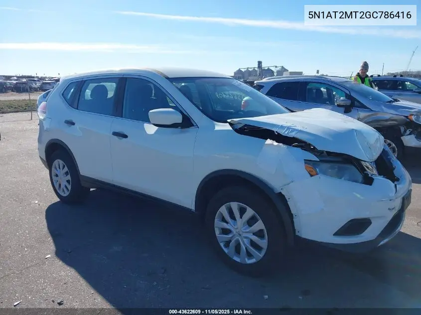 5N1AT2MT2GC786416 2016 Nissan Rogue S/Sl/Sv