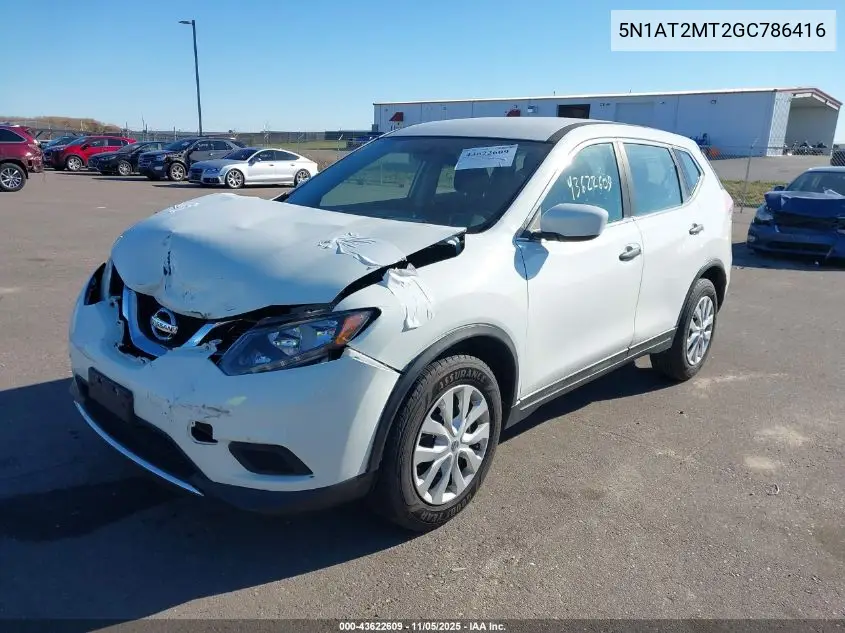 5N1AT2MT2GC786416 2016 Nissan Rogue S/Sl/Sv