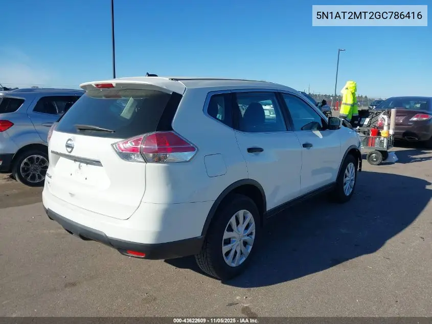5N1AT2MT2GC786416 2016 Nissan Rogue S/Sl/Sv
