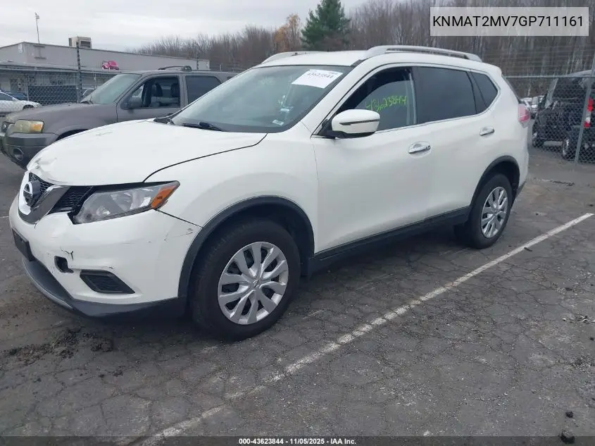 KNMAT2MV7GP711161 2016 Nissan Rogue Sv