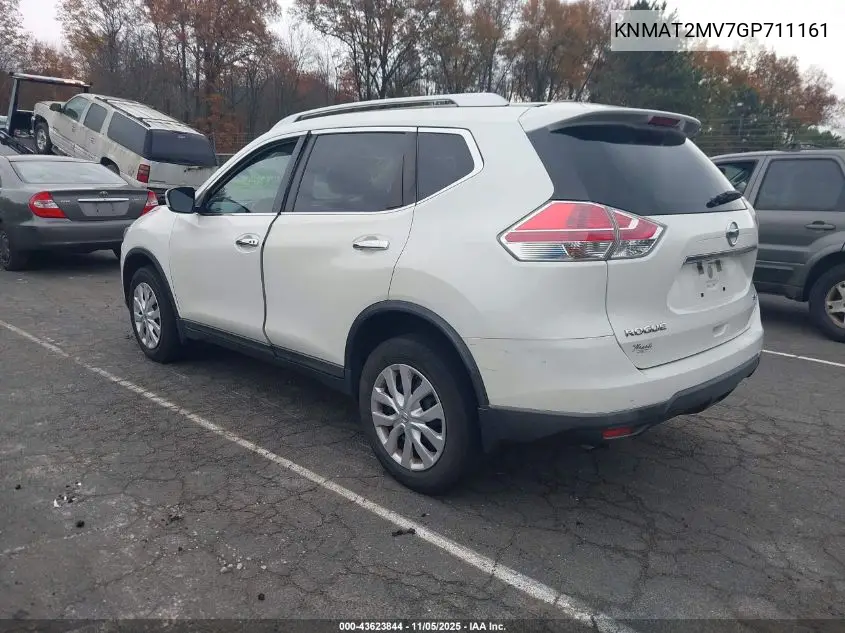 KNMAT2MV7GP711161 2016 Nissan Rogue Sv