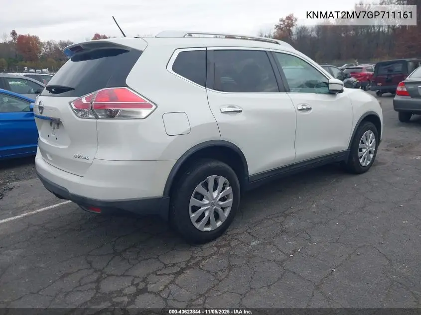 KNMAT2MV7GP711161 2016 Nissan Rogue Sv