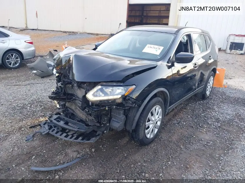 JN8AT2MT2GW007104 2016 Nissan Rogue S