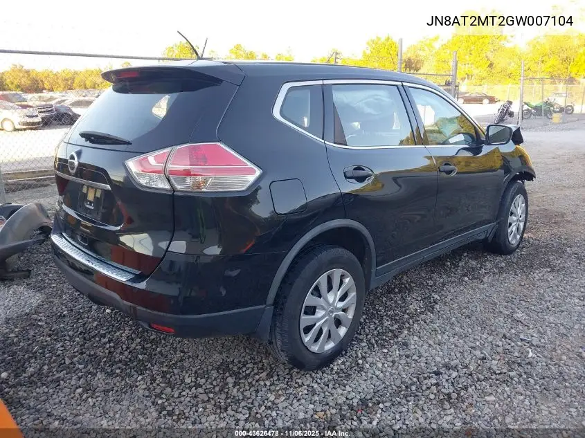 JN8AT2MT2GW007104 2016 Nissan Rogue S