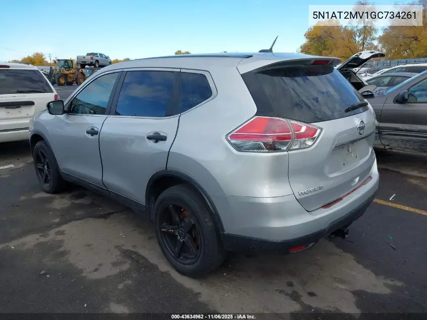 5N1AT2MV1GC734261 2016 Nissan Rogue S/Sl/Sv