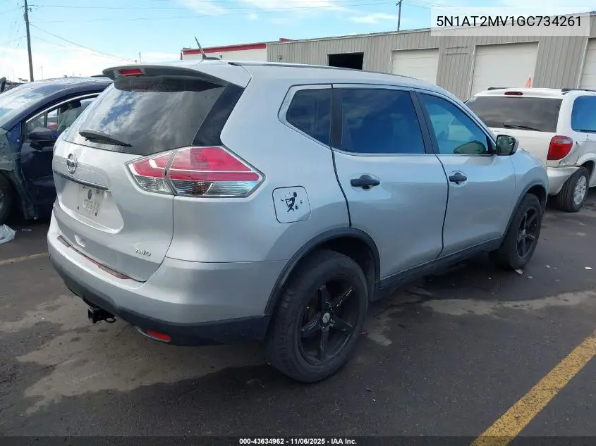 5N1AT2MV1GC734261 2016 Nissan Rogue S/Sl/Sv