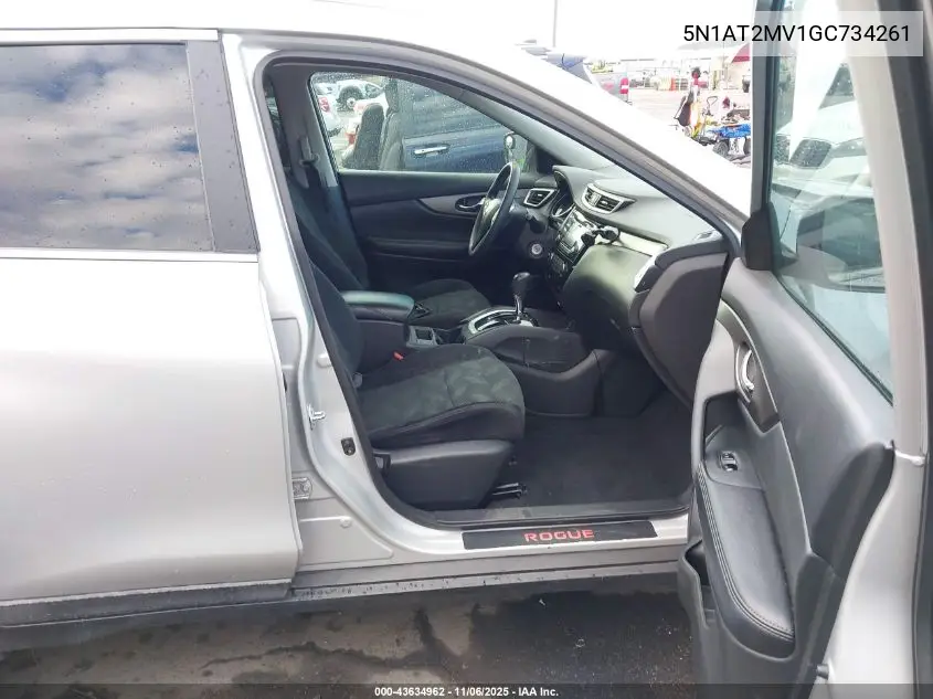 5N1AT2MV1GC734261 2016 Nissan Rogue S/Sl/Sv
