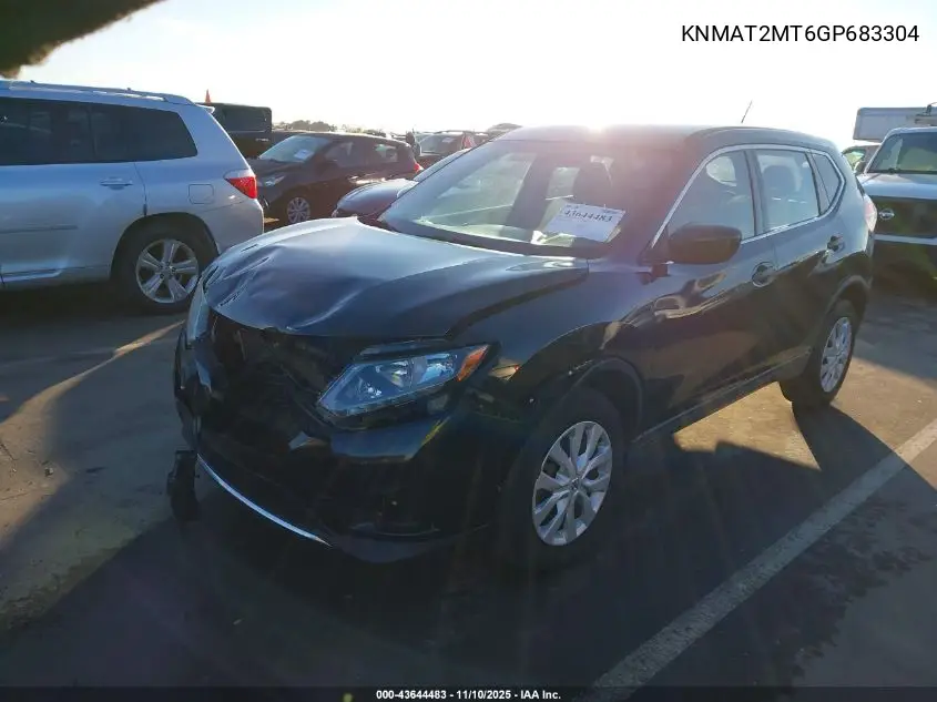 KNMAT2MT6GP683304 2016 Nissan Rogue S/Sl/Sv