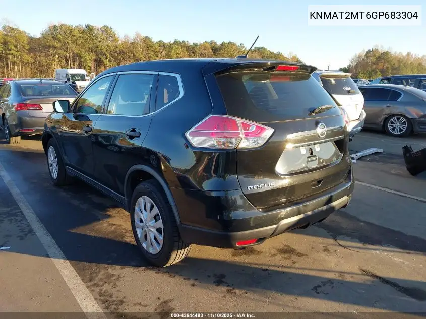 KNMAT2MT6GP683304 2016 Nissan Rogue S/Sl/Sv