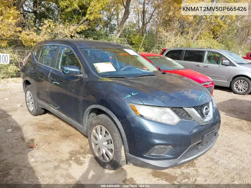 KNMAT2MV5GP665426 2016 Nissan Rogue S/Sl/Sv