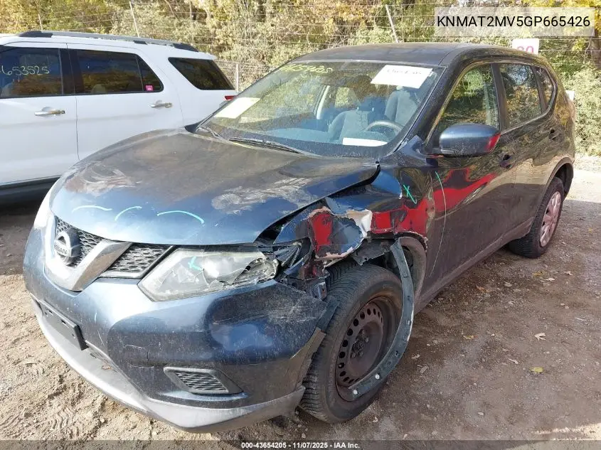 KNMAT2MV5GP665426 2016 Nissan Rogue S/Sl/Sv