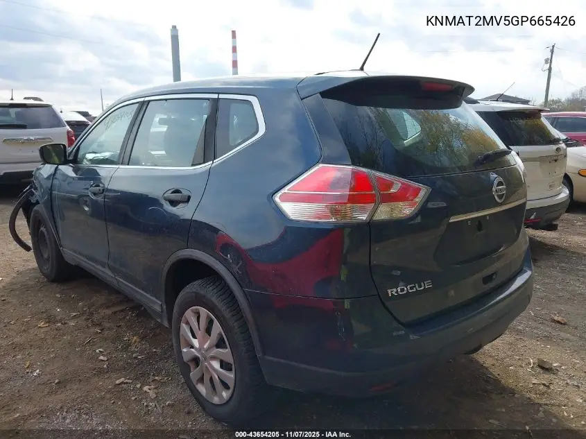 KNMAT2MV5GP665426 2016 Nissan Rogue S/Sl/Sv