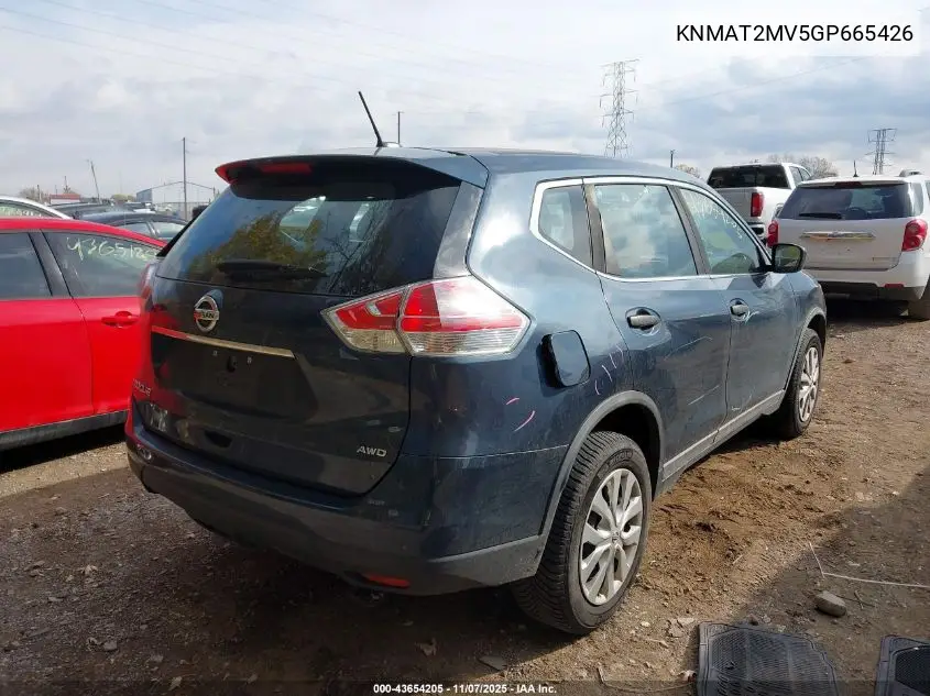 KNMAT2MV5GP665426 2016 Nissan Rogue S/Sl/Sv