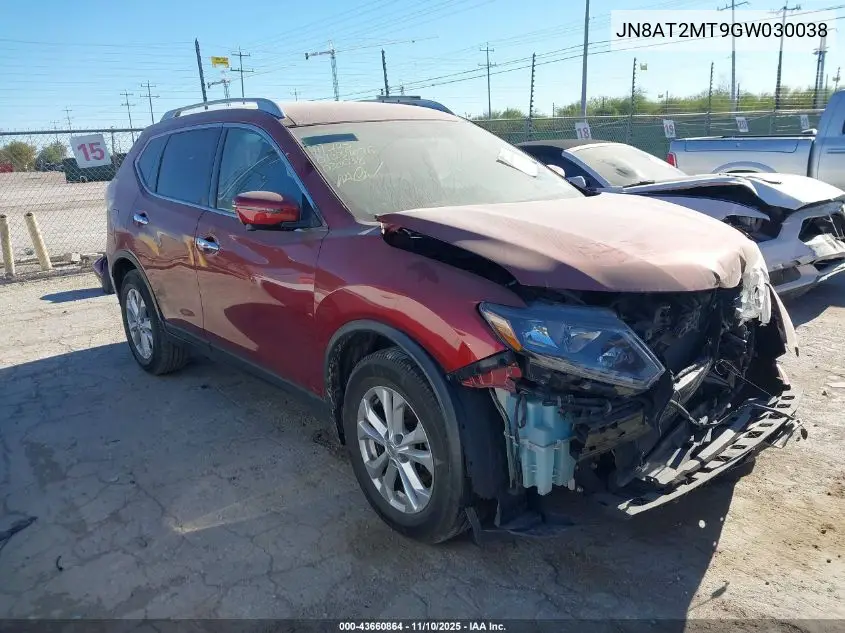 JN8AT2MT9GW030038 2016 Nissan Rogue Sv