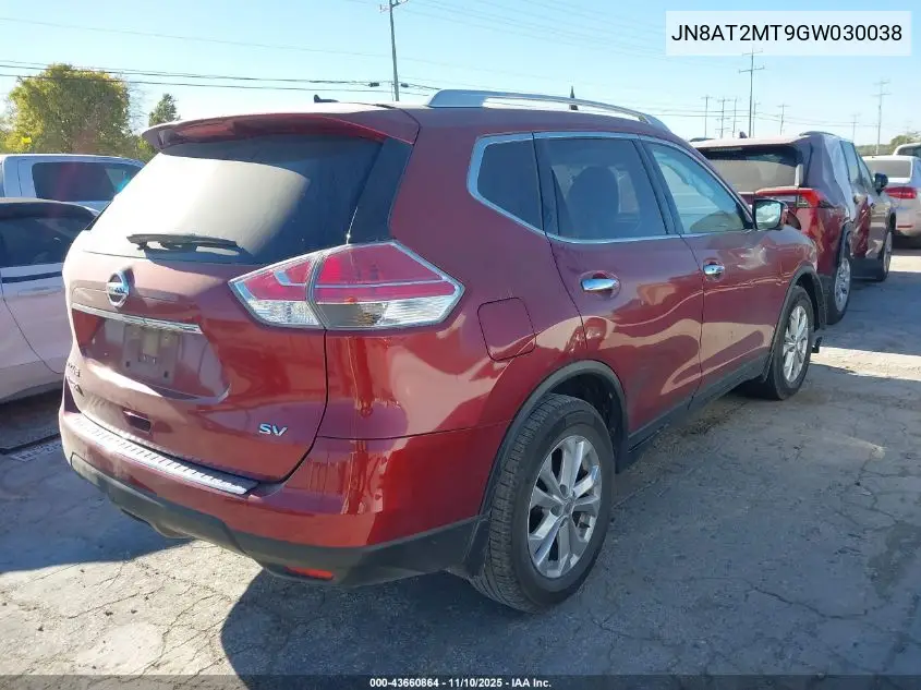 JN8AT2MT9GW030038 2016 Nissan Rogue Sv