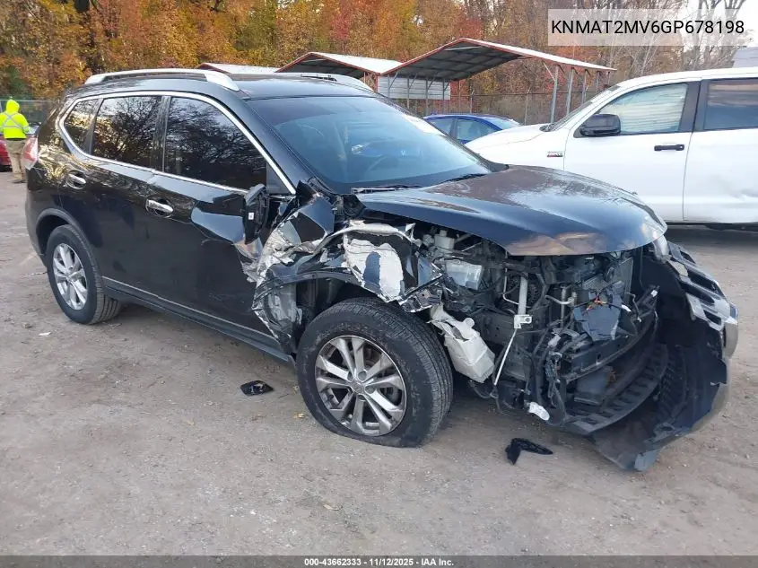 KNMAT2MV6GP678198 2016 Nissan Rogue Sv