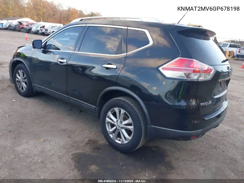 KNMAT2MV6GP678198 2016 Nissan Rogue Sv