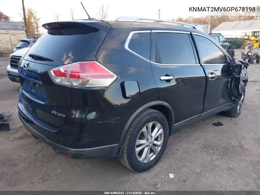KNMAT2MV6GP678198 2016 Nissan Rogue Sv