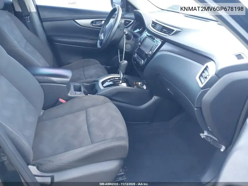 KNMAT2MV6GP678198 2016 Nissan Rogue Sv