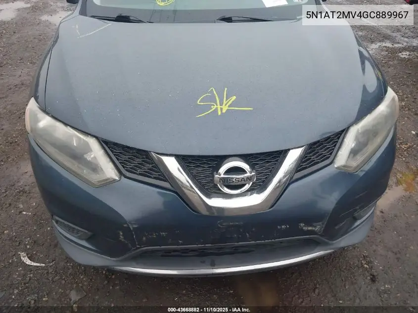 5N1AT2MV4GC889967 2016 Nissan Rogue S