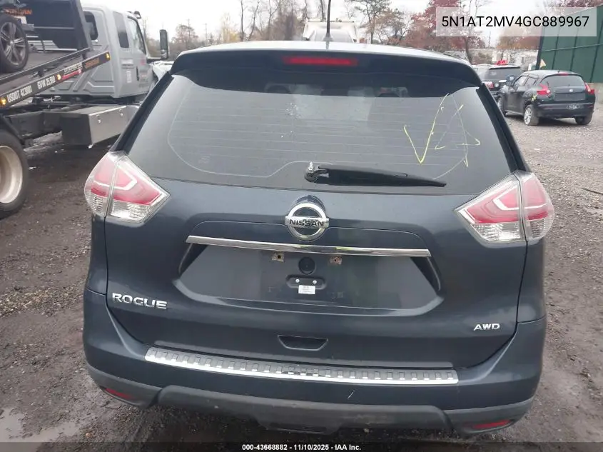 5N1AT2MV4GC889967 2016 Nissan Rogue S