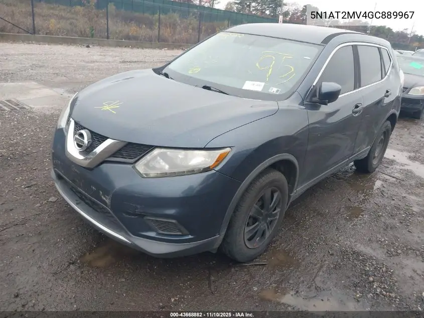 5N1AT2MV4GC889967 2016 Nissan Rogue S