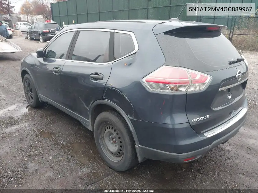 5N1AT2MV4GC889967 2016 Nissan Rogue S