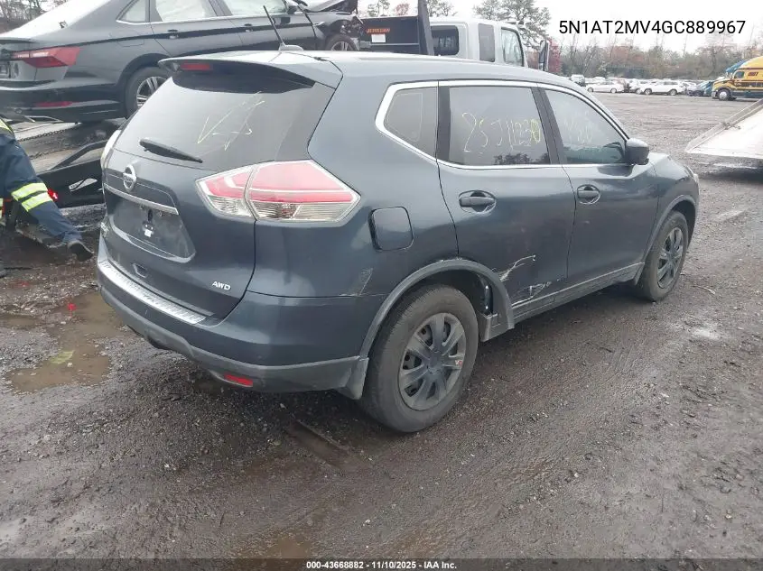 5N1AT2MV4GC889967 2016 Nissan Rogue S