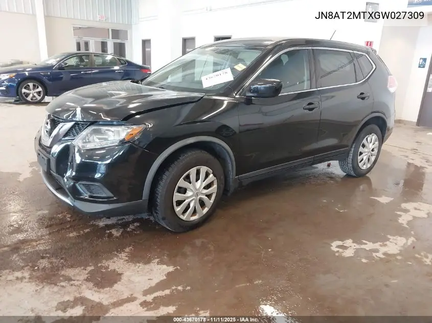 JN8AT2MTXGW027309 2016 Nissan Rogue S