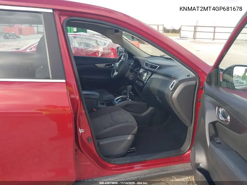 KNMAT2MT4GP681678 2016 Nissan Rogue S