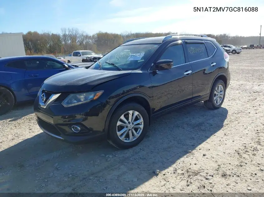 5N1AT2MV7GC816088 2016 Nissan Rogue S/Sl/Sv