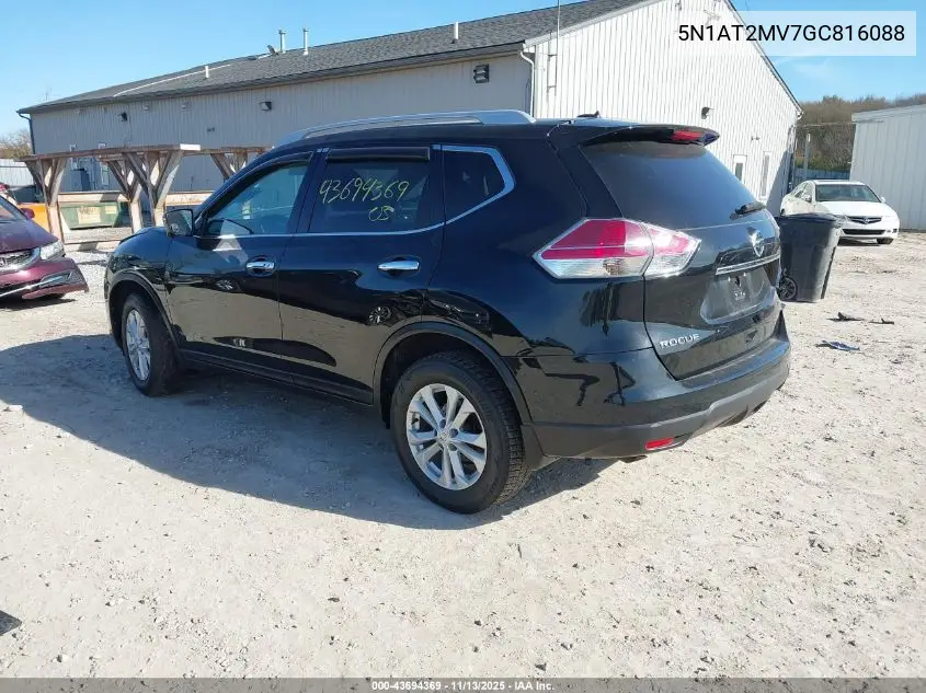 5N1AT2MV7GC816088 2016 Nissan Rogue S/Sl/Sv