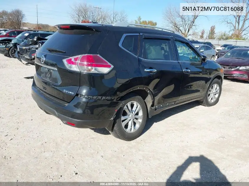 5N1AT2MV7GC816088 2016 Nissan Rogue S/Sl/Sv
