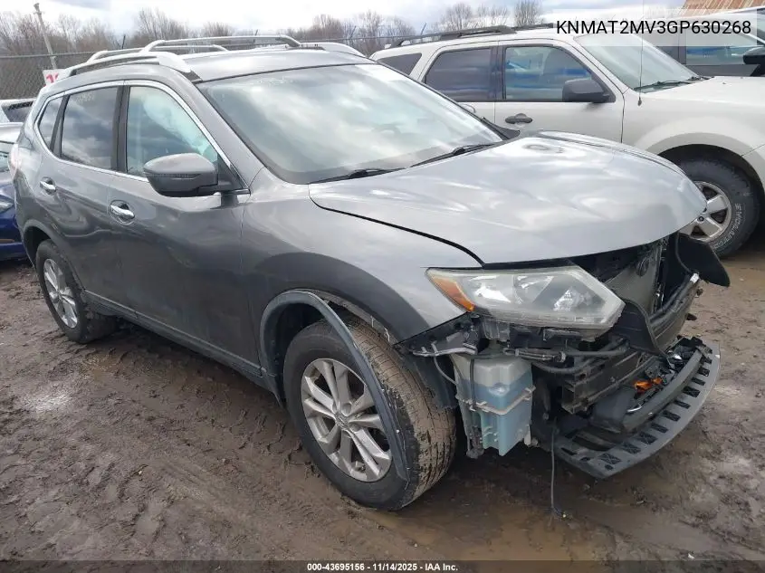 KNMAT2MV3GP630268 2016 Nissan Rogue Sv