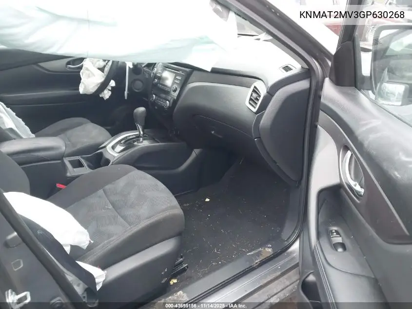 KNMAT2MV3GP630268 2016 Nissan Rogue Sv