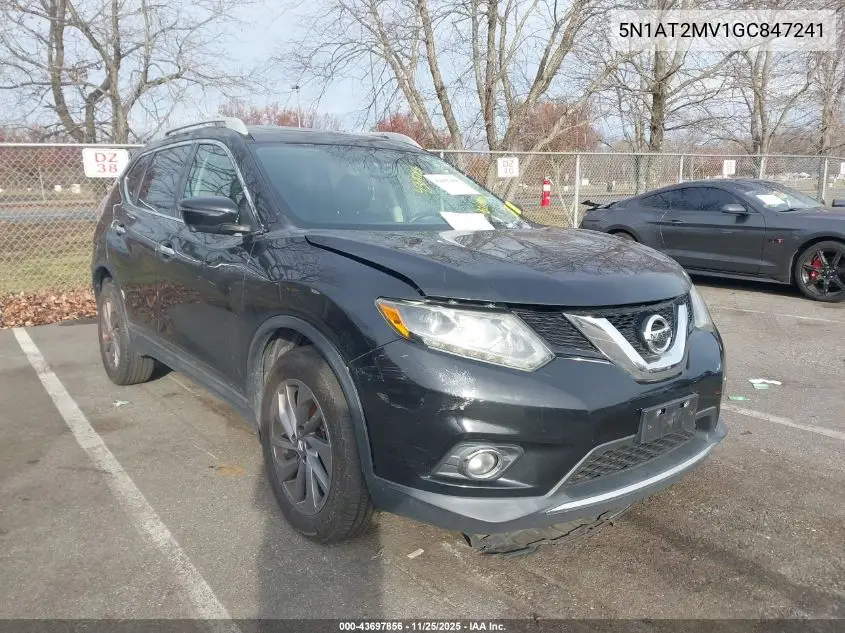 5N1AT2MV1GC847241 2016 Nissan Rogue Sl