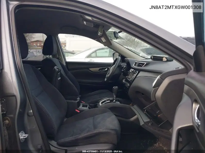 JN8AT2MTXGW001308 2016 Nissan Rogue S