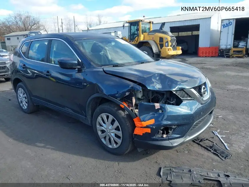 KNMAT2MV6GP665418 2016 Nissan Rogue S/Sl/Sv