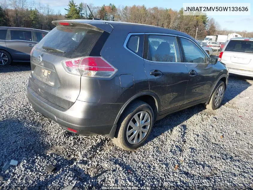 JN8AT2MV5GW133636 2016 Nissan Rogue S