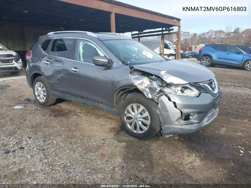 KNMAT2MV6GP616803 2016 Nissan Rogue S