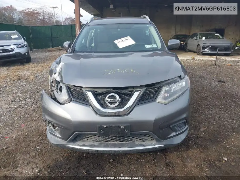 KNMAT2MV6GP616803 2016 Nissan Rogue S